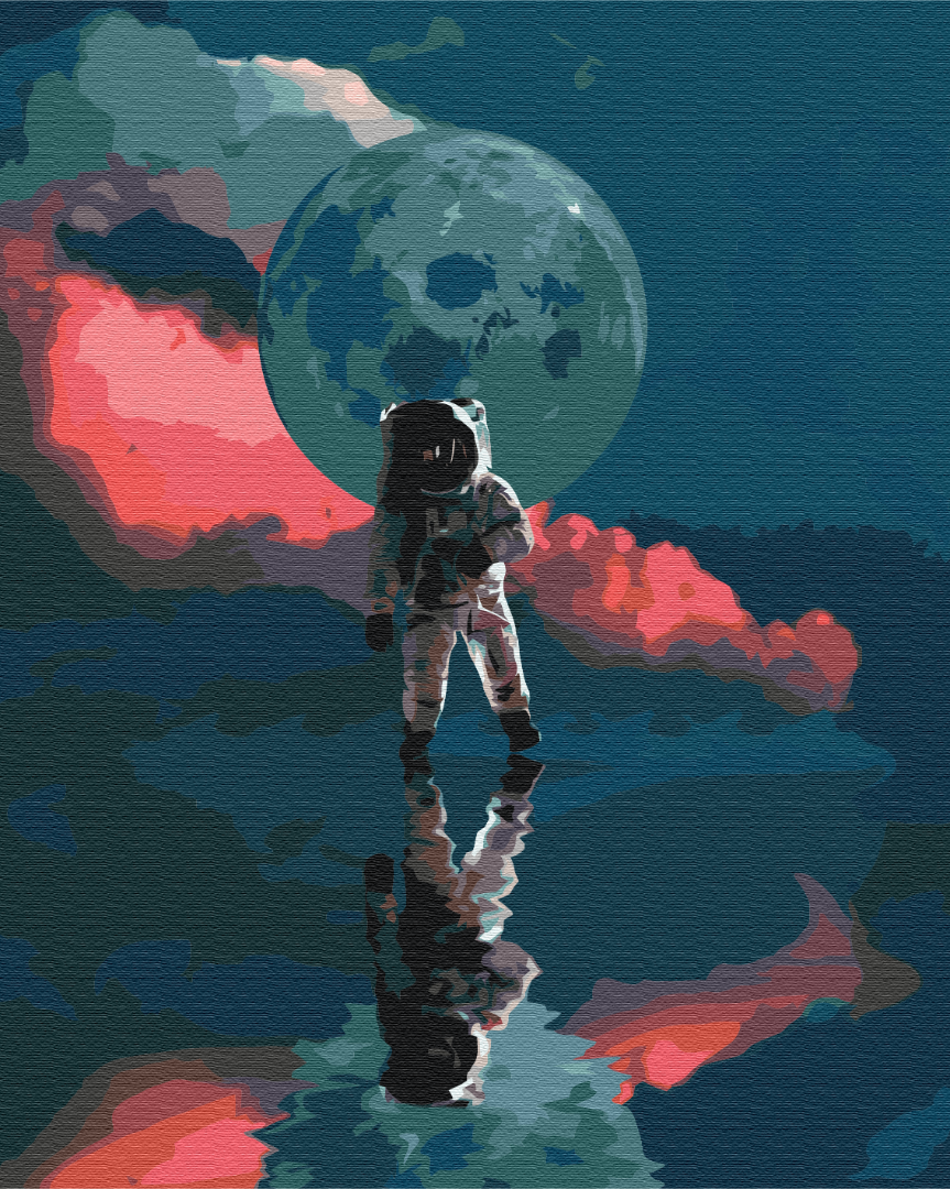 Painting by numbers Day on the moon (BS51942)