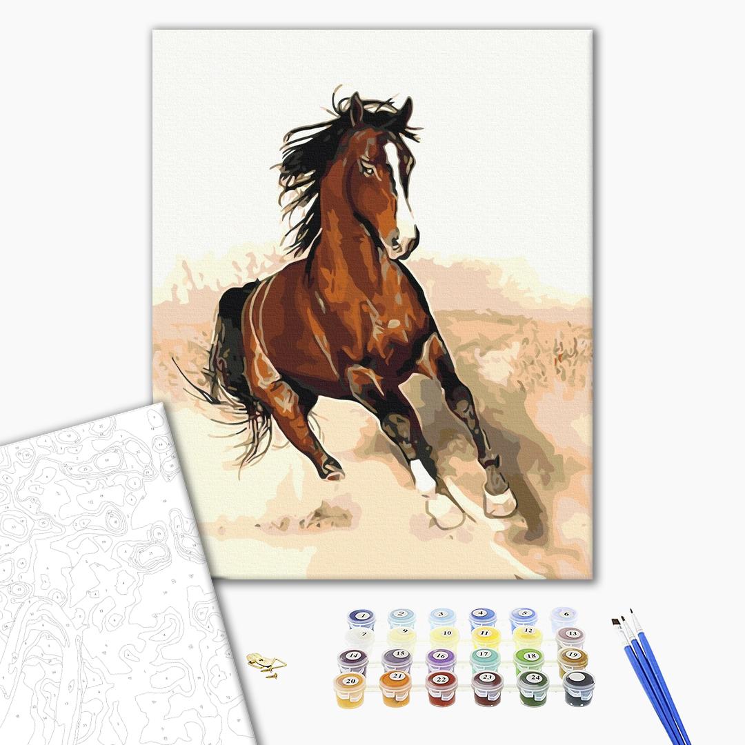 Painting by numbers Horse in motion (BS52202)
