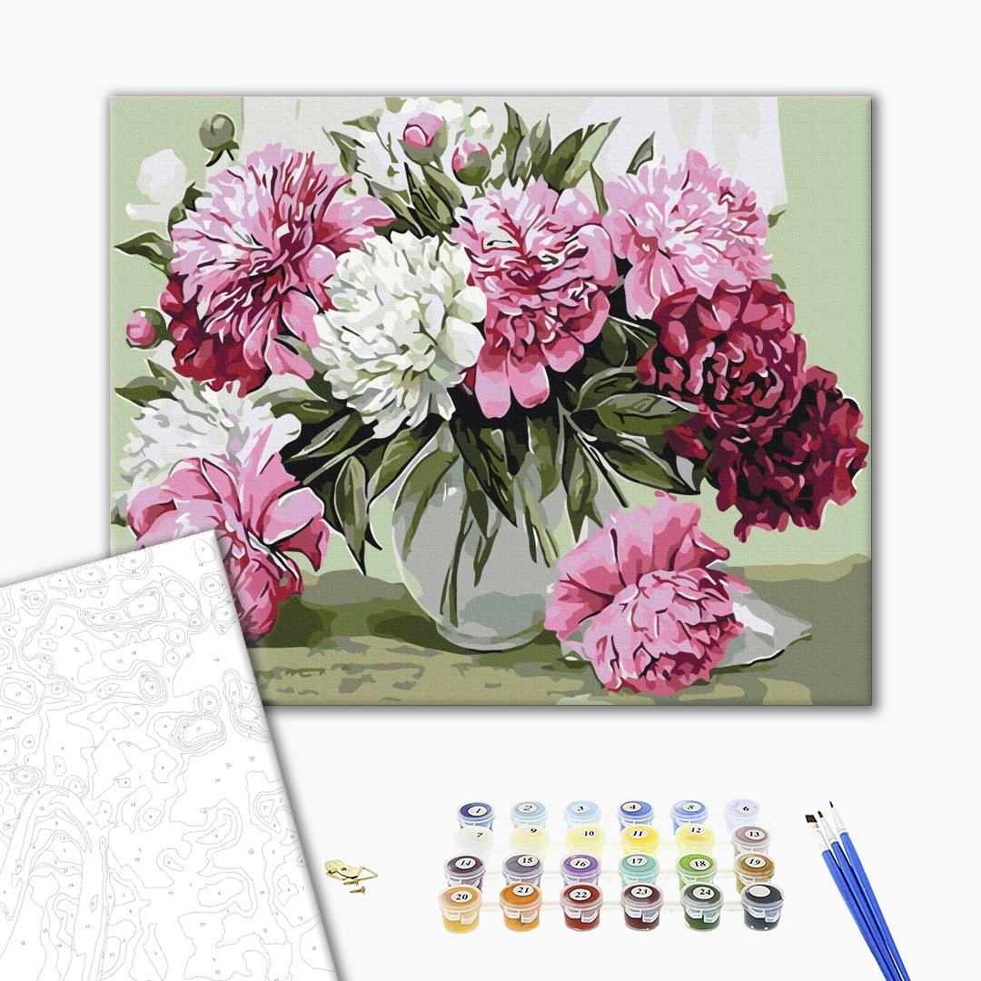 Painting by numbers Bouquet of house peonies (BS52209)
