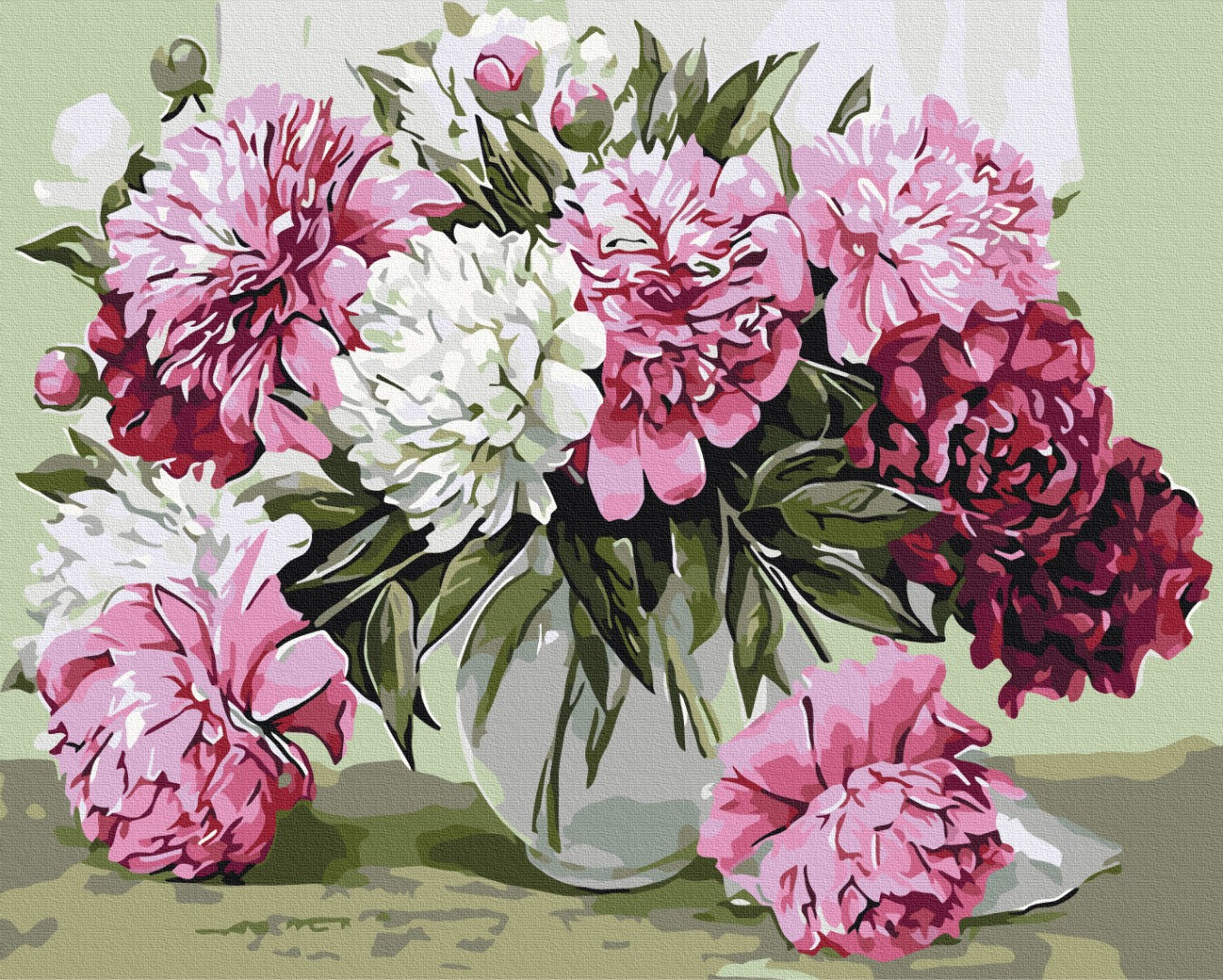 Painting by numbers Bouquet of house peonies (BS52209)