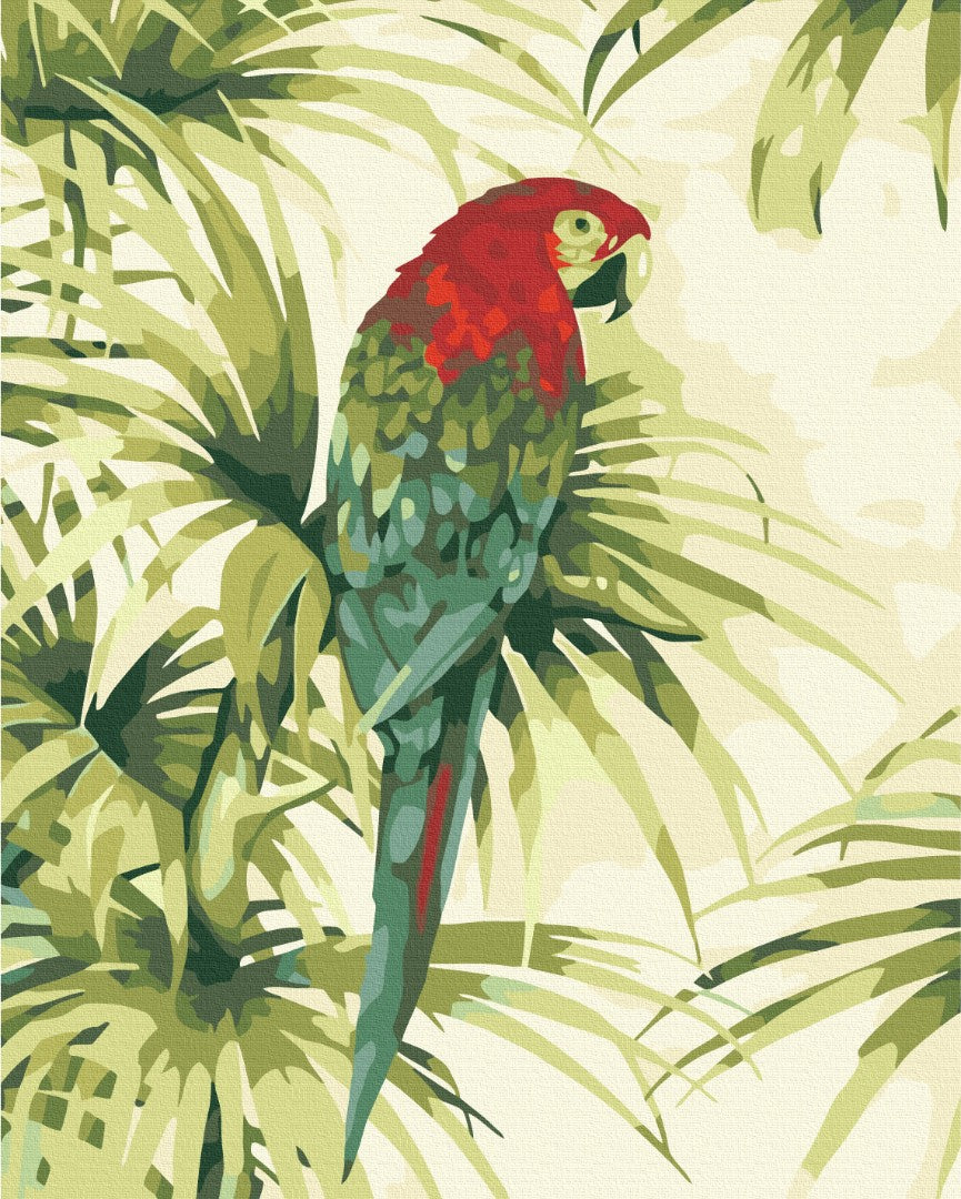 Painting by numbers Feather exotics (BS52221)