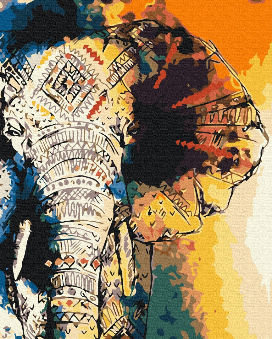 Painting by numbers Elephant pattern (BS52233)