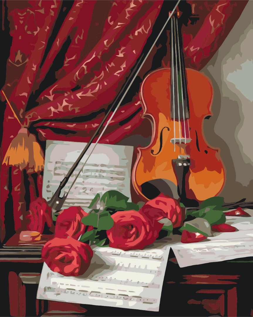 Painting by numbers Music of flowers (BS51565)