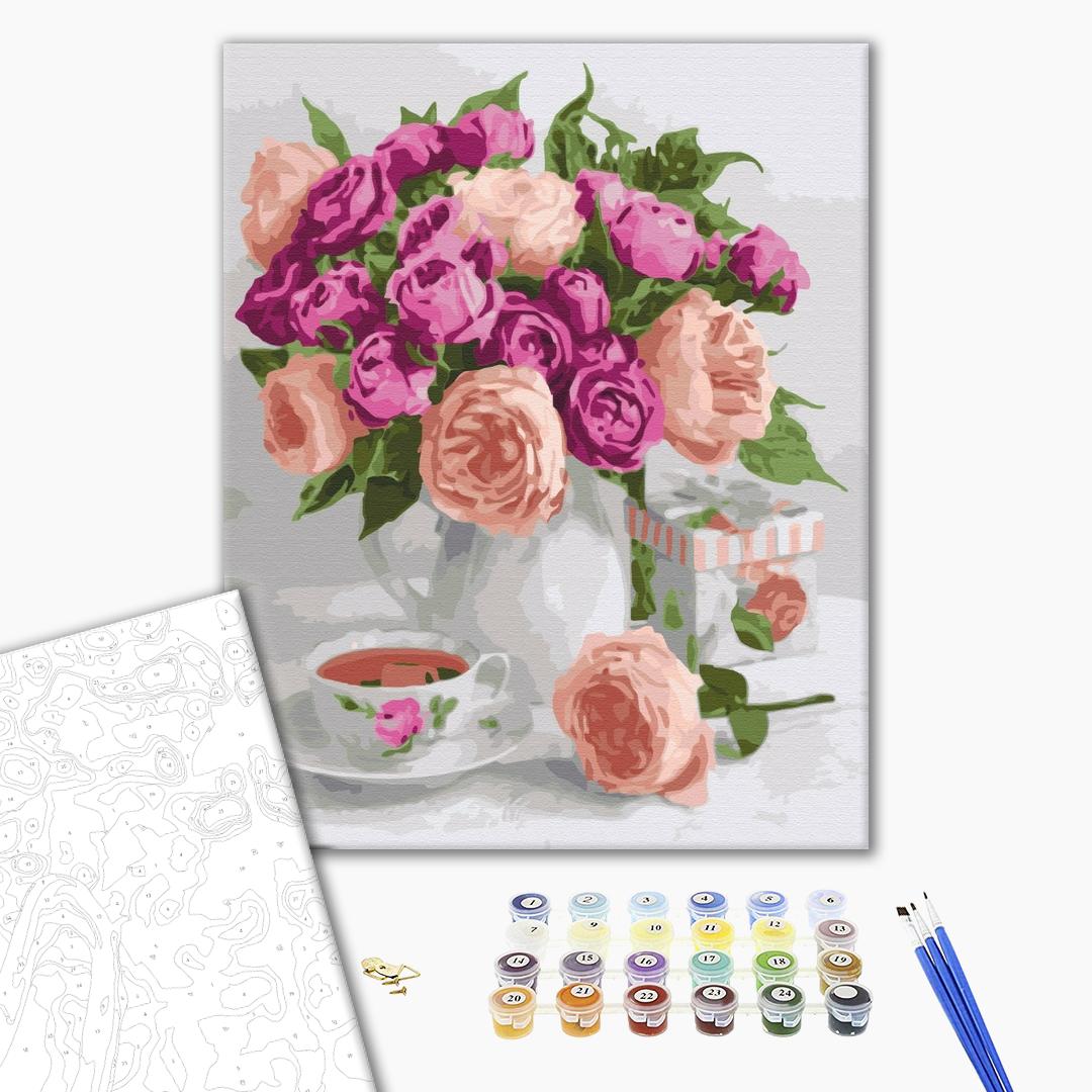 Painting by numbers Purple still life (BS51451)