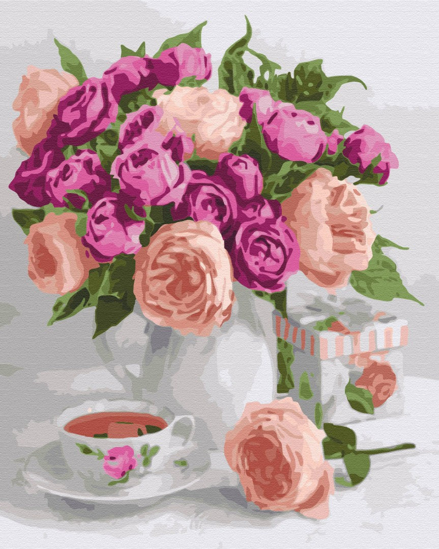 Painting by numbers Purple still life (BS51451)
