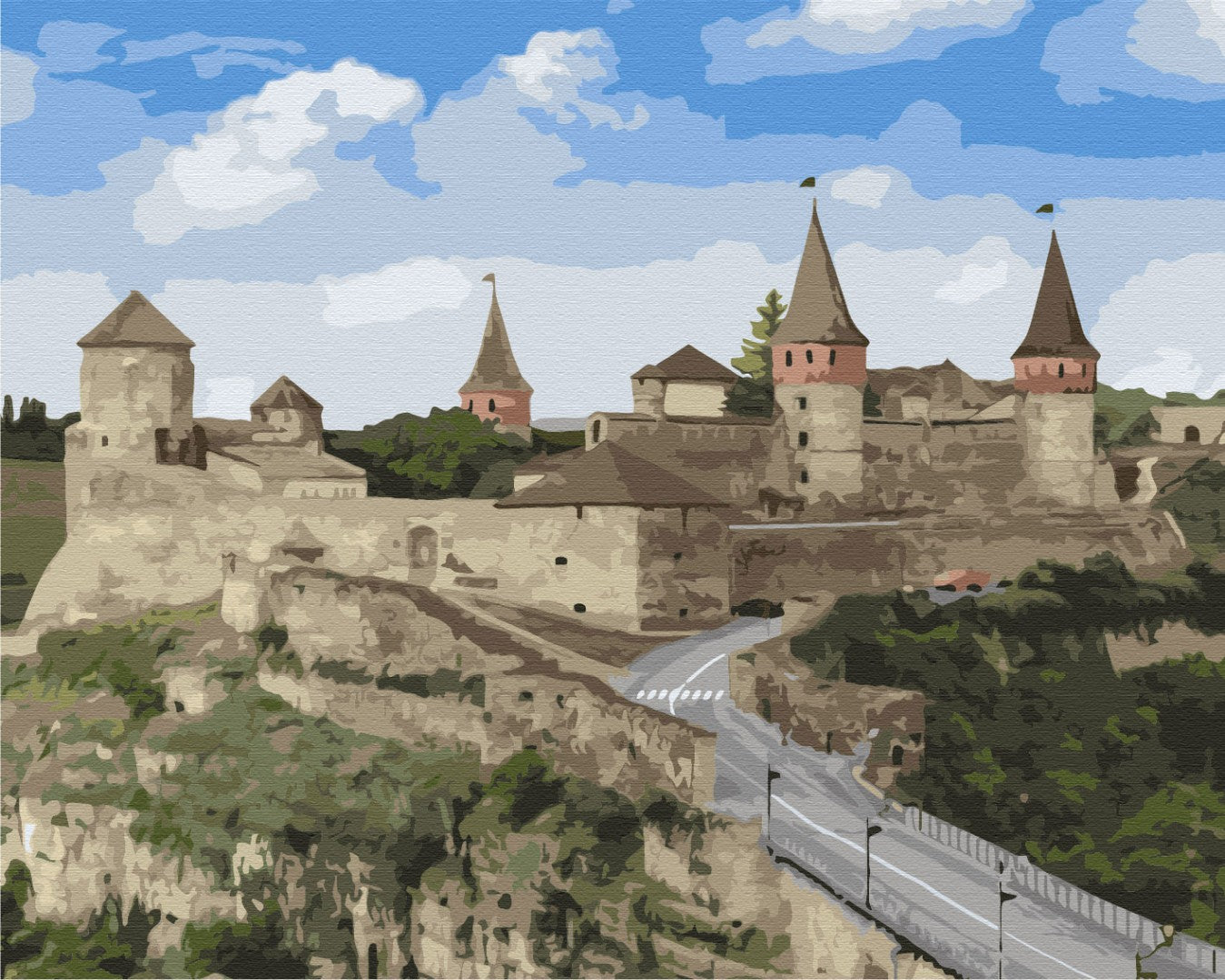 Painting by numbers Kamenetz-Podolsky Fortress (BS51592)