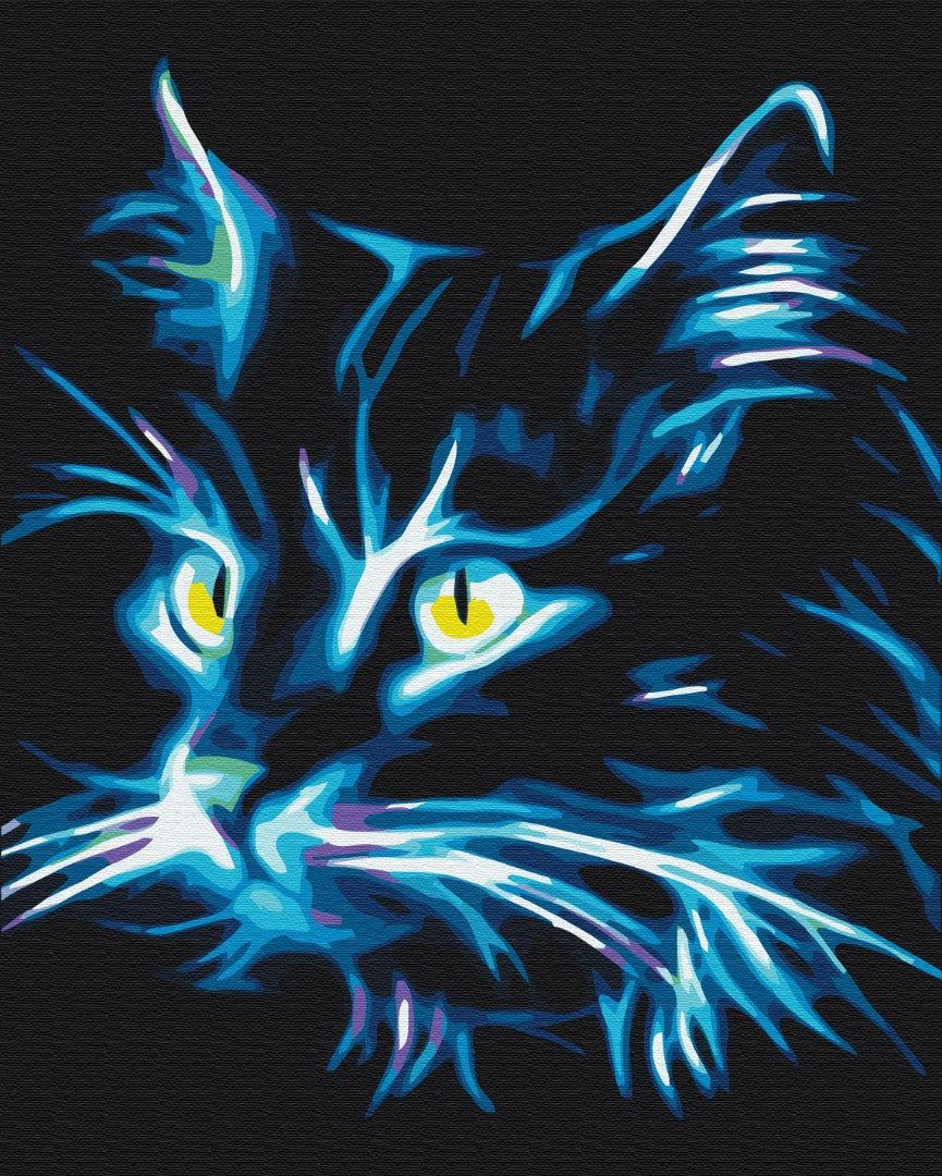 Painting by numbers Neon cat (BS32107)