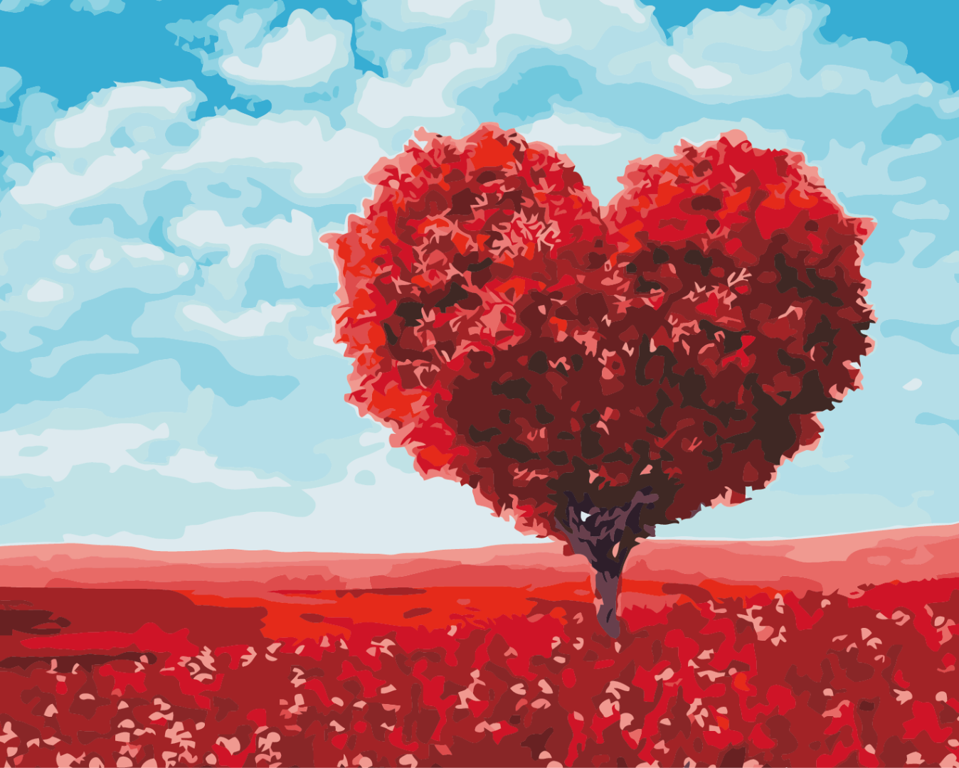 Painting by numbers Heart of nature (BS52254)