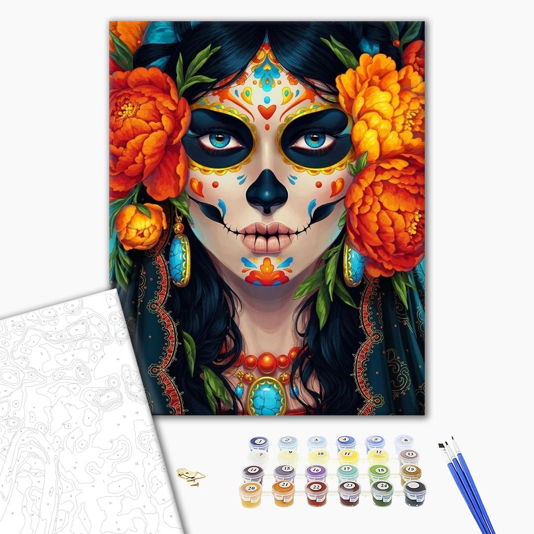 Painting by numbers Mexico in her eyes (BS52270)