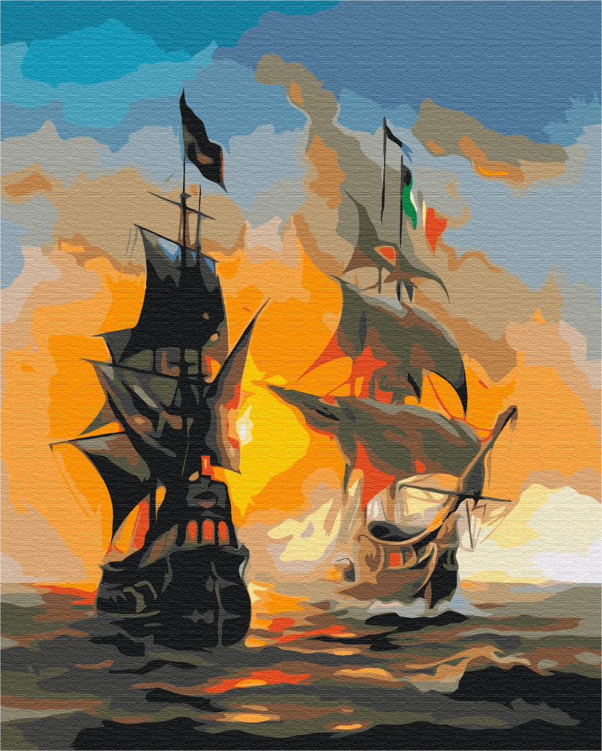Painting by numbers Marine yin and yang (BS52291)
