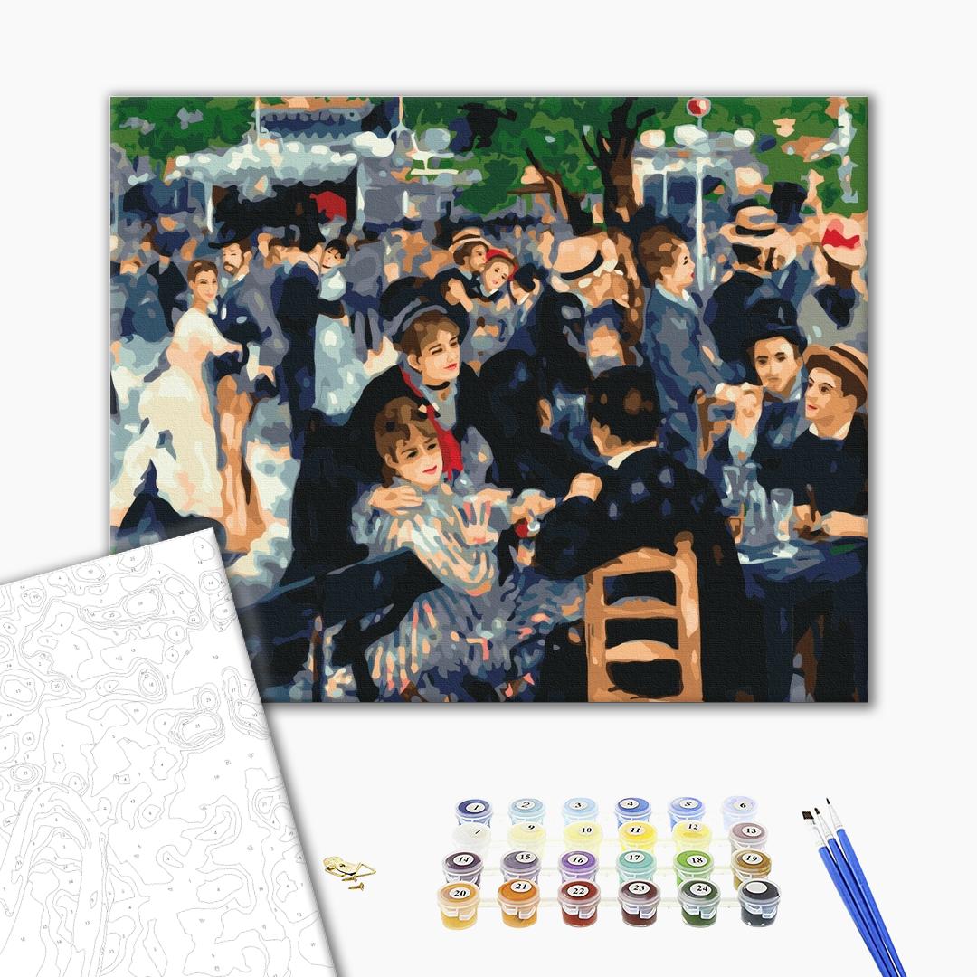 Painting by numbers Dancing at the Moulin de la Galette. Pierre-Auguste Renoir (BS52293)
