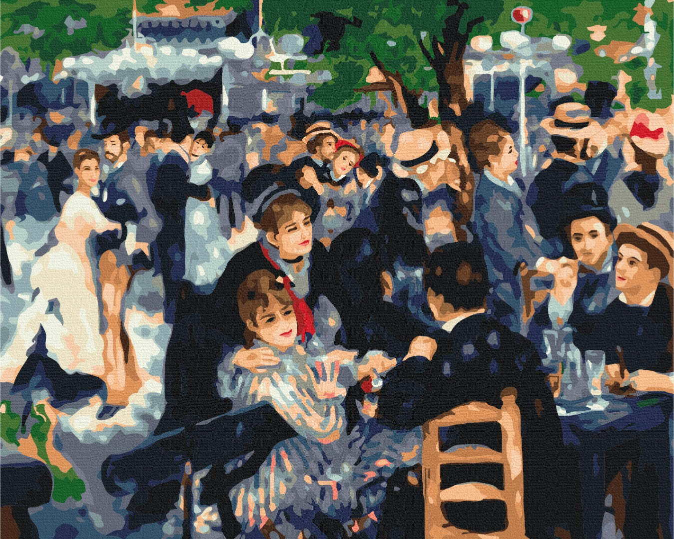 Painting by numbers Dancing at the Moulin de la Galette. Pierre-Auguste Renoir (BS52293)