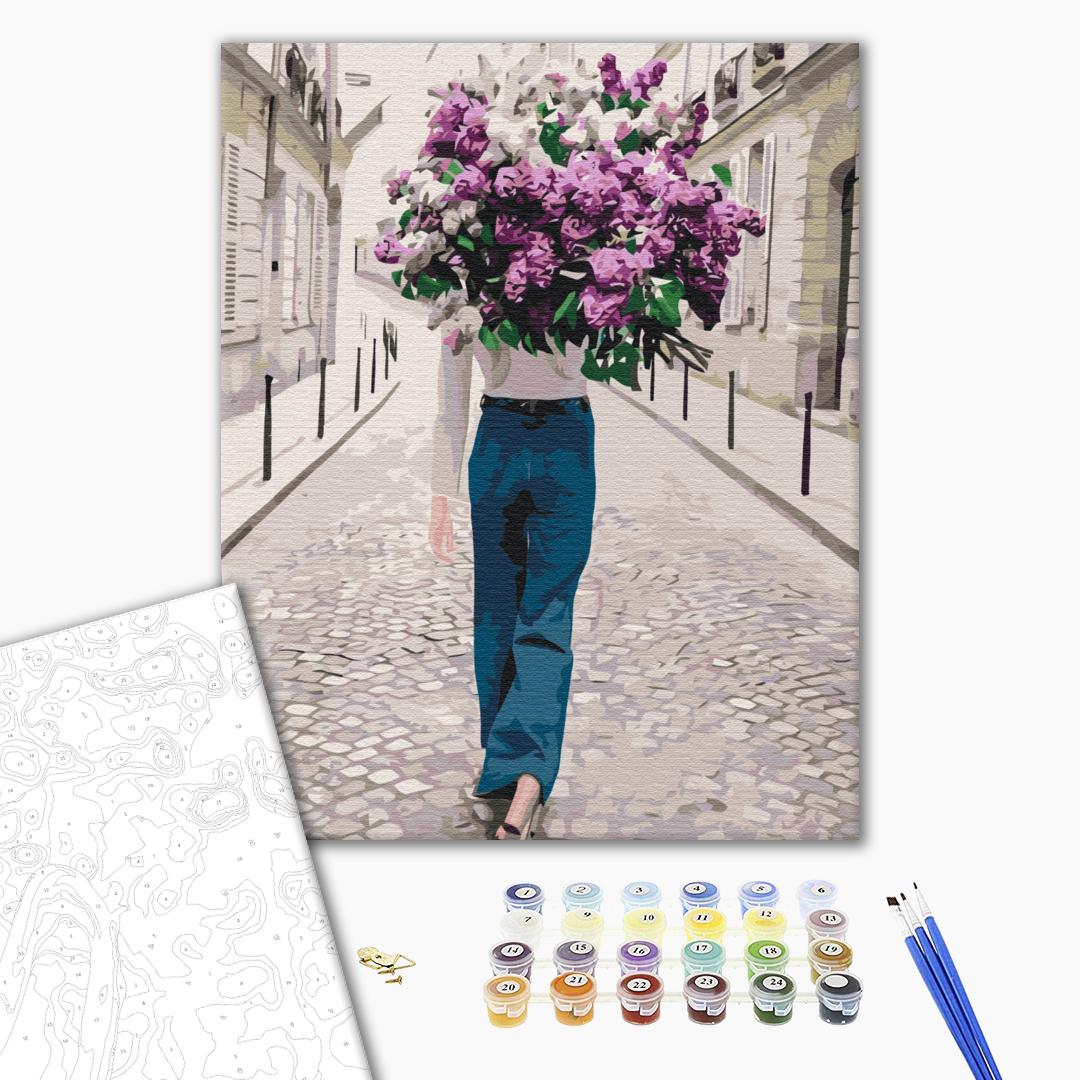 Painting by numbers Lilac walk (BS39505)