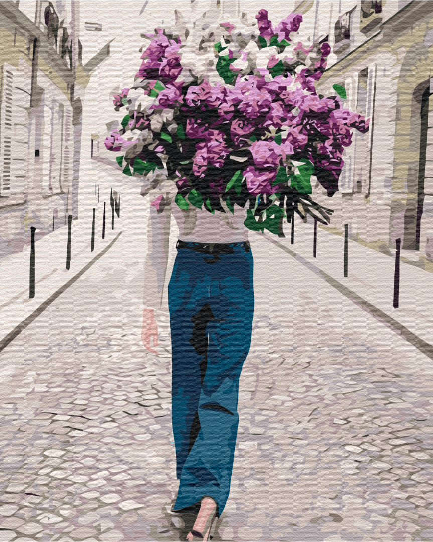 Painting by numbers Lilac walk (BS39505)