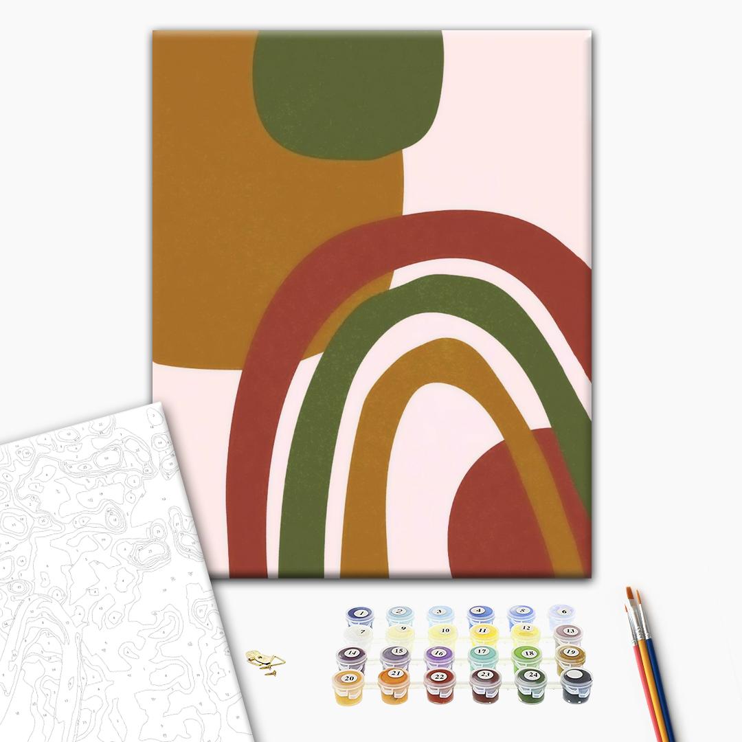 Painting by numbers Triptych Lines style 2 (BS52428)