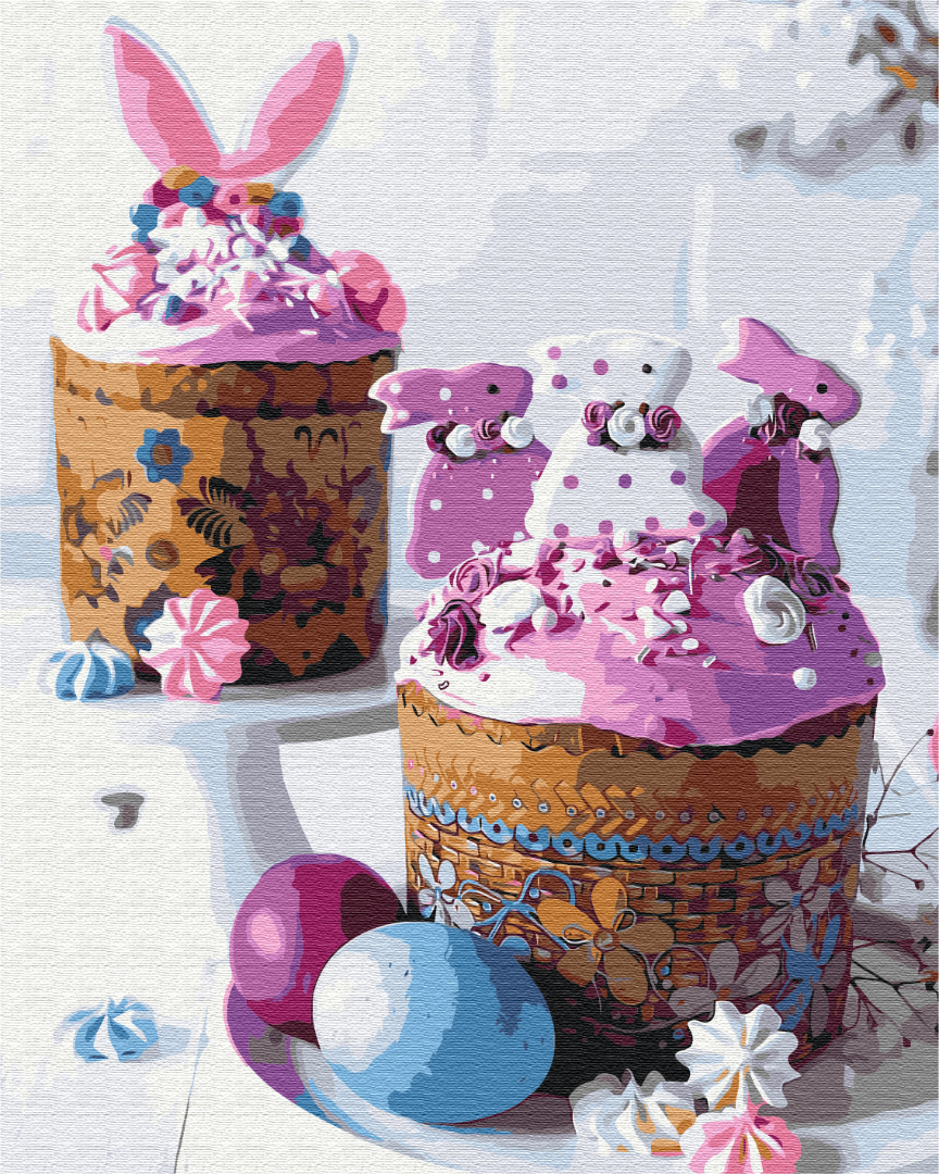 Painting by numbers Easter cakes (BS51826)