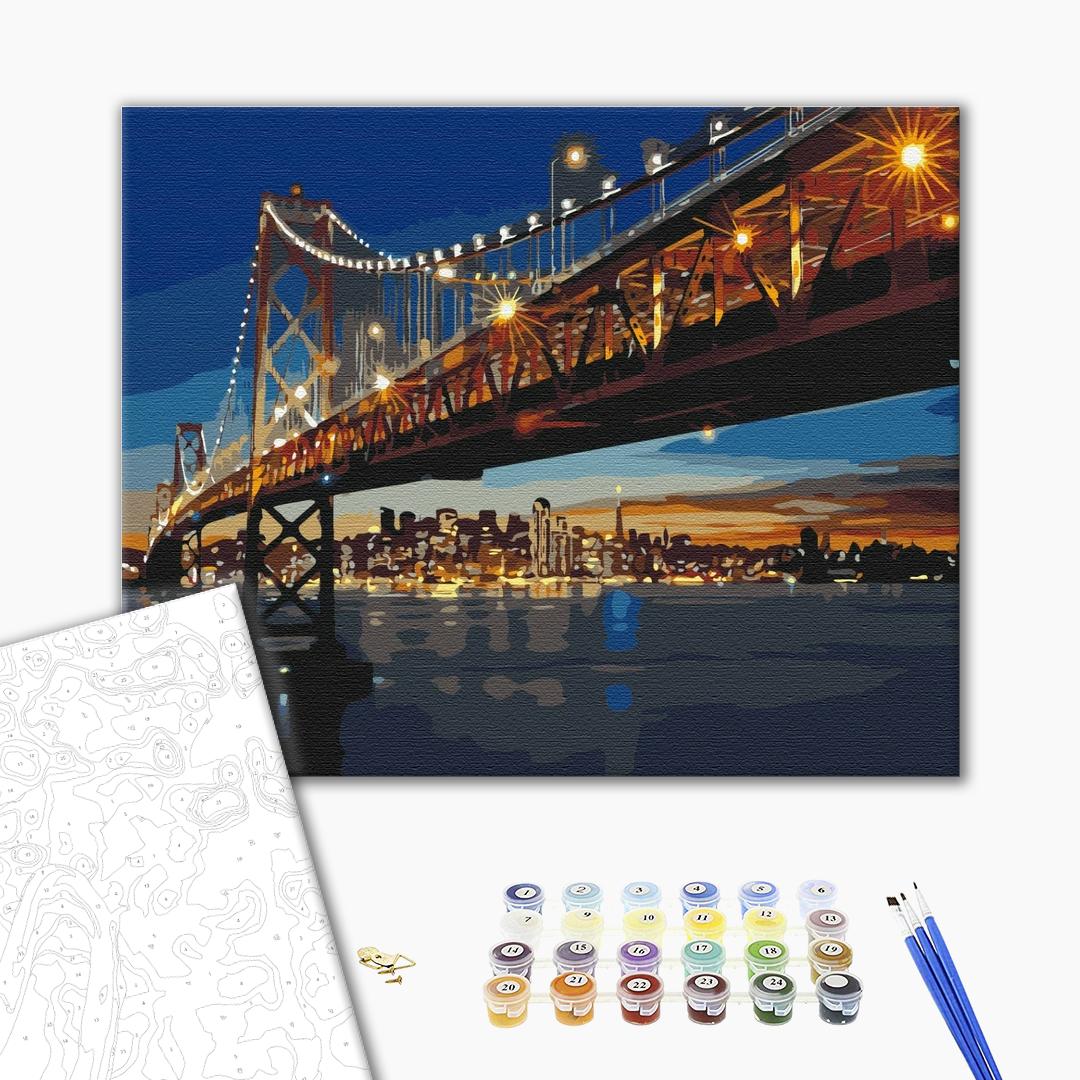 Painting by numbers San Francisco at night (BS8127)