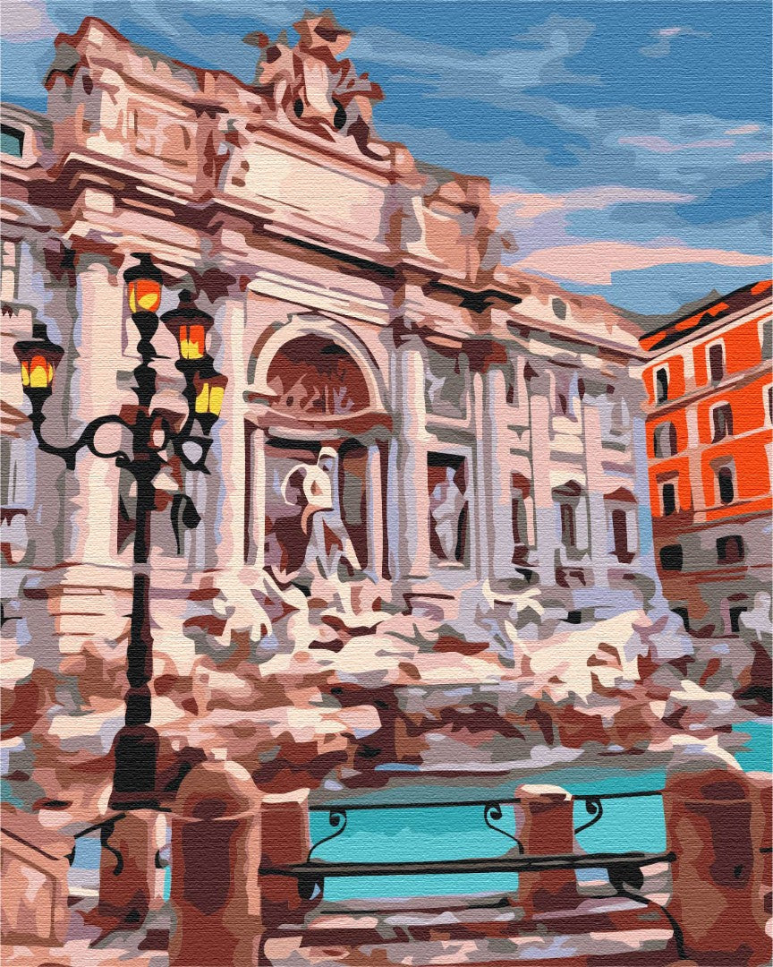 Painting by numbers The Trevi Fountain Rome (BS29709)