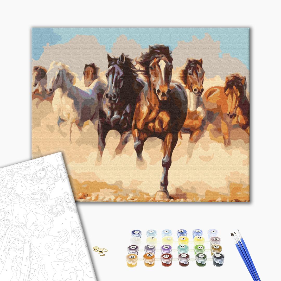 Painting by numbers Horses (BS8945)