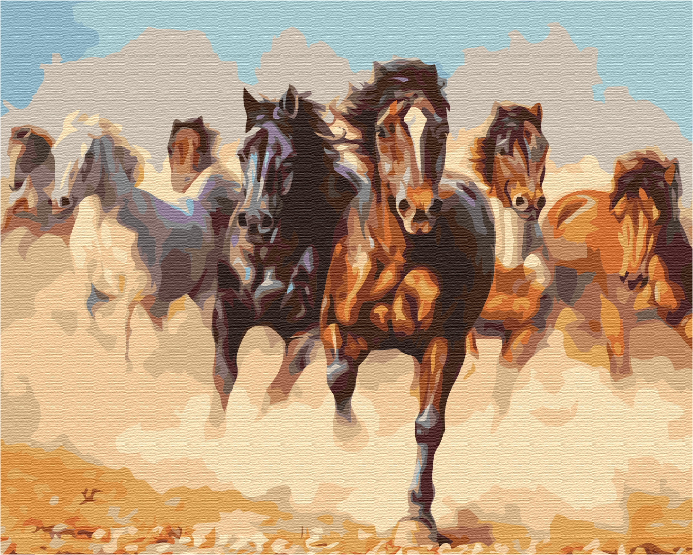 Painting by numbers Horses (BS8945)