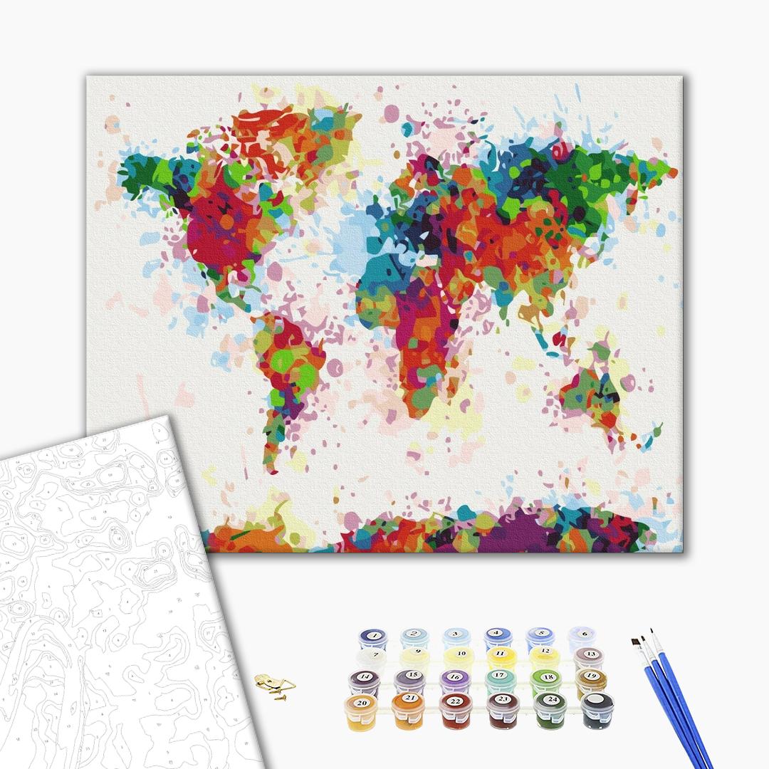Painting by numbers Colorful card (BS21349)