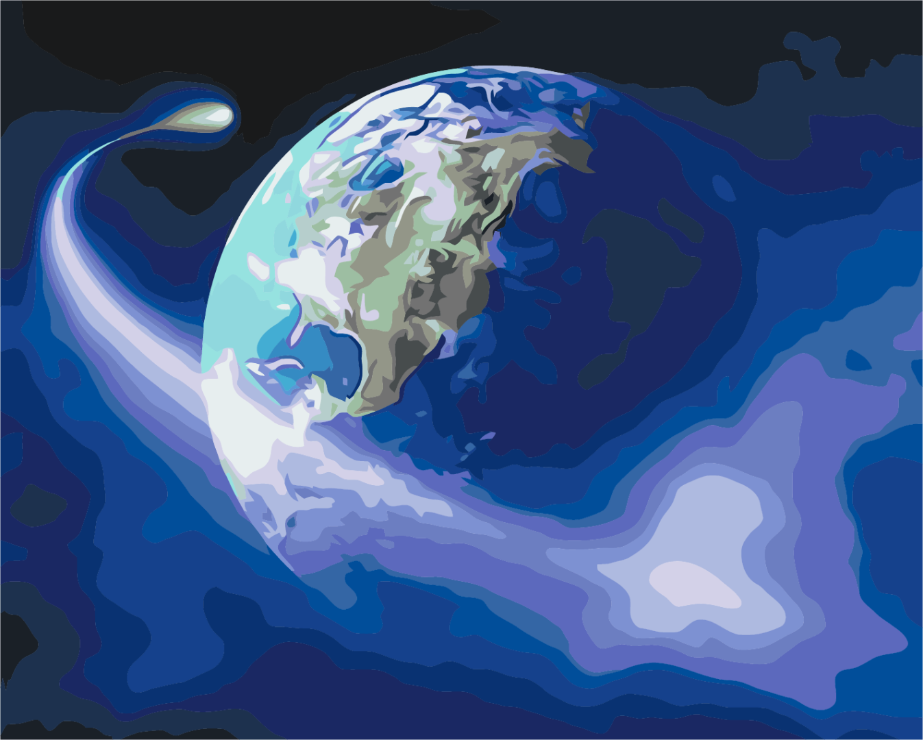 Painting by numbers Universe (BS28312)