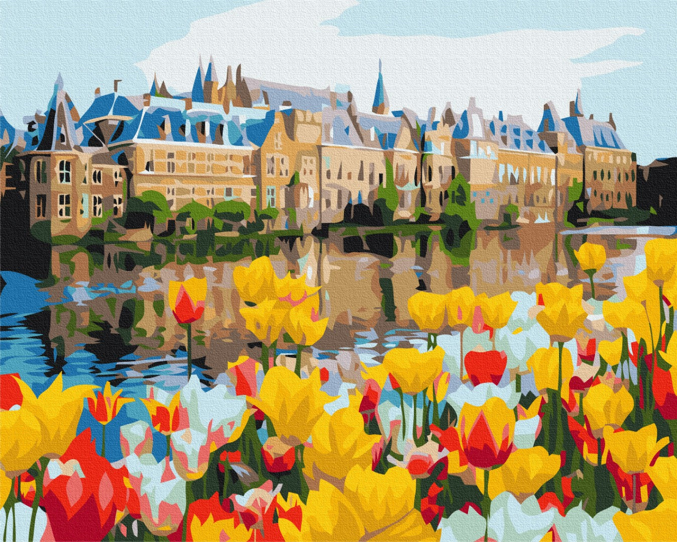 Painting by numbers Palace in tulips (BS30195)