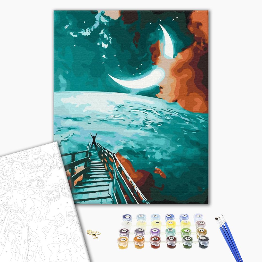 Painting by numbers Road to the moon (BS30581)