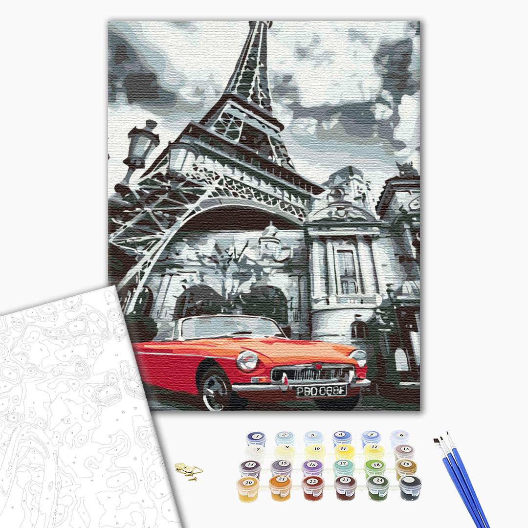 Painting by numbers Red color of Paris (BS51606)
