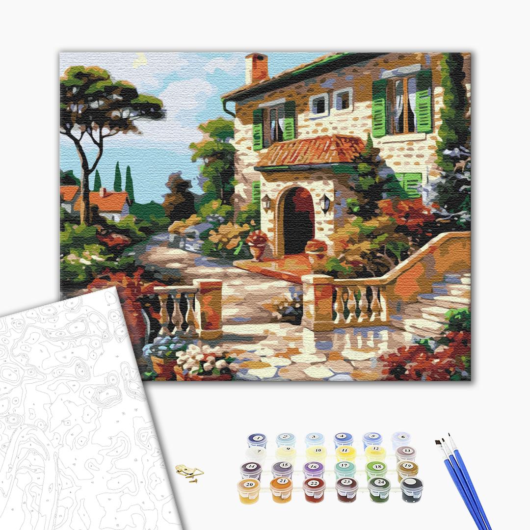 Painting by numbers Sunny street (BS51617)