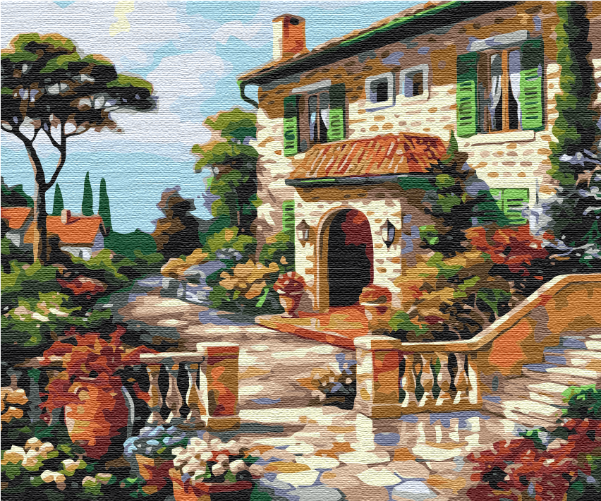 Painting by numbers Sunny street (BS51617)