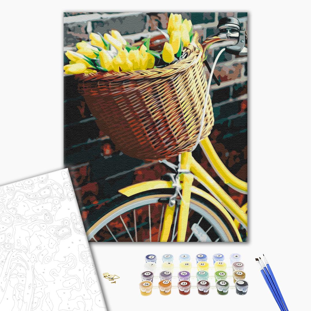Painting by numbers Basket for tulips (BS51618)