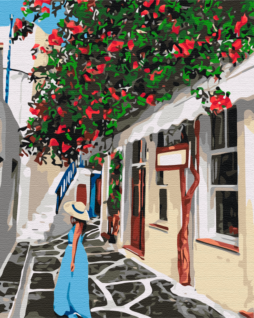 Painting by numbers Lady in Greece (BS51701)
