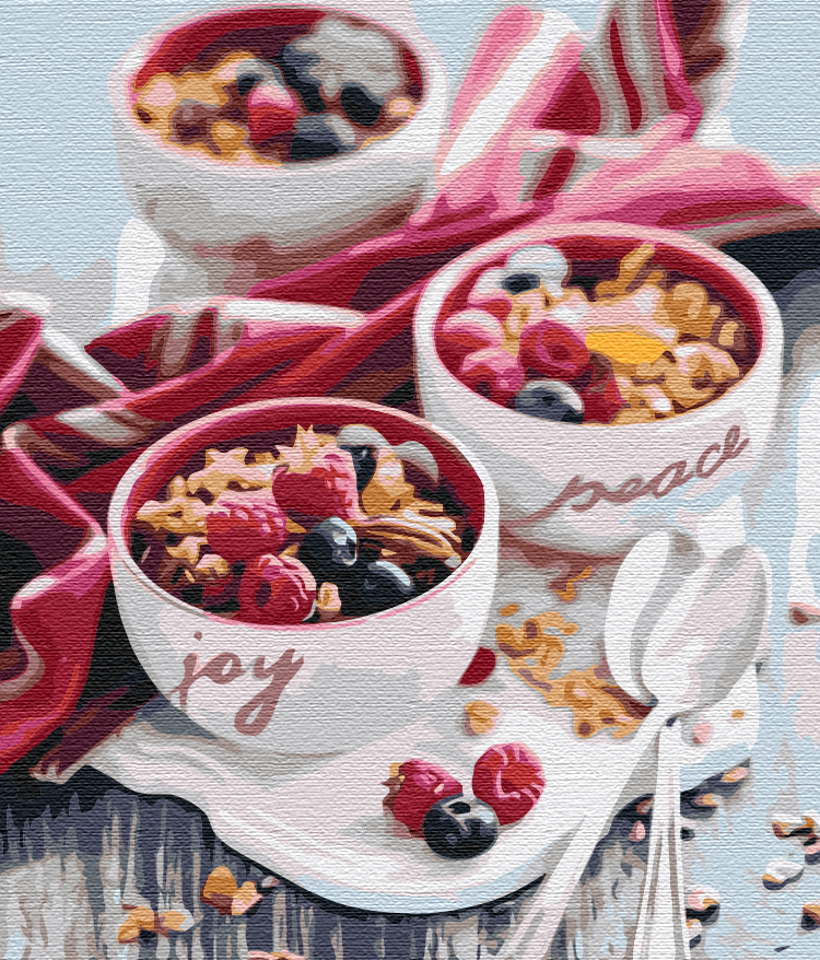 Painting by numbers Berry breakfast (BS51752)