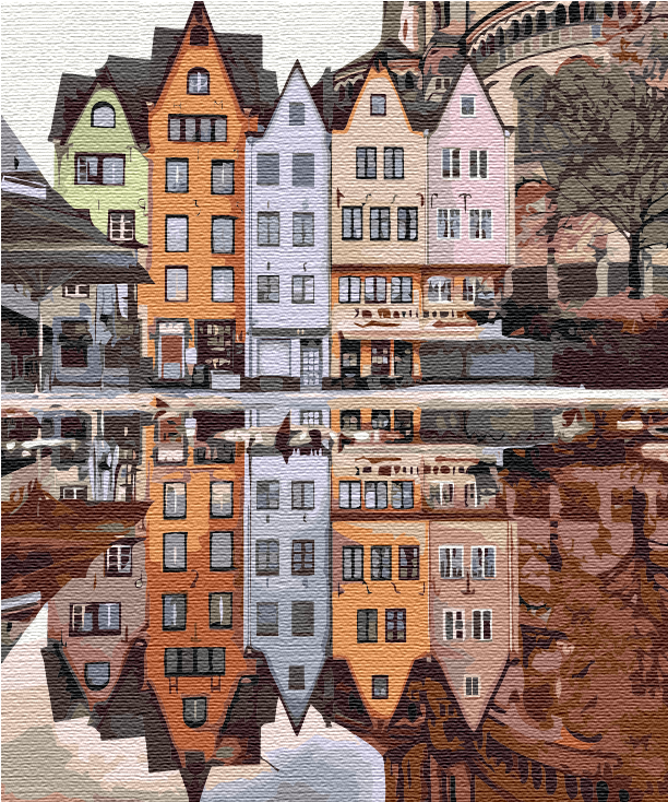 Painting by numbers Reflection of Stockholm (BS34835)