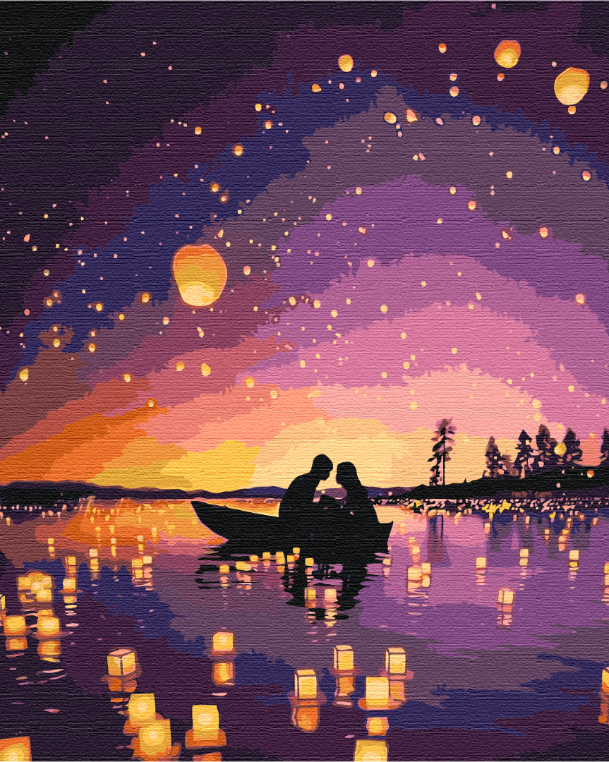 Painting by numbers Dating in the light of celestial lanterns (BS51809)
