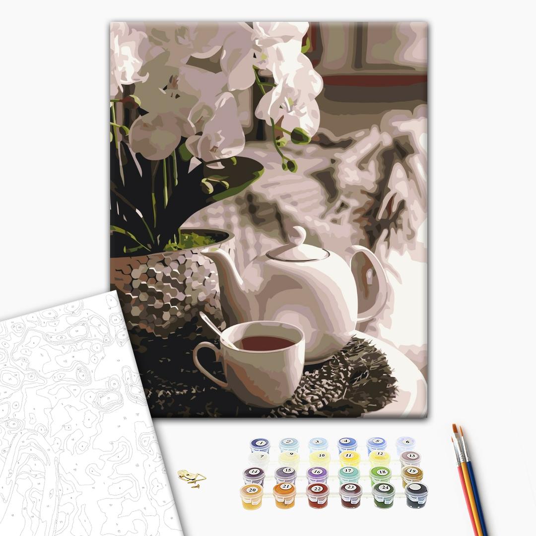Painting by numbers Tea party in orchids (BS51831)