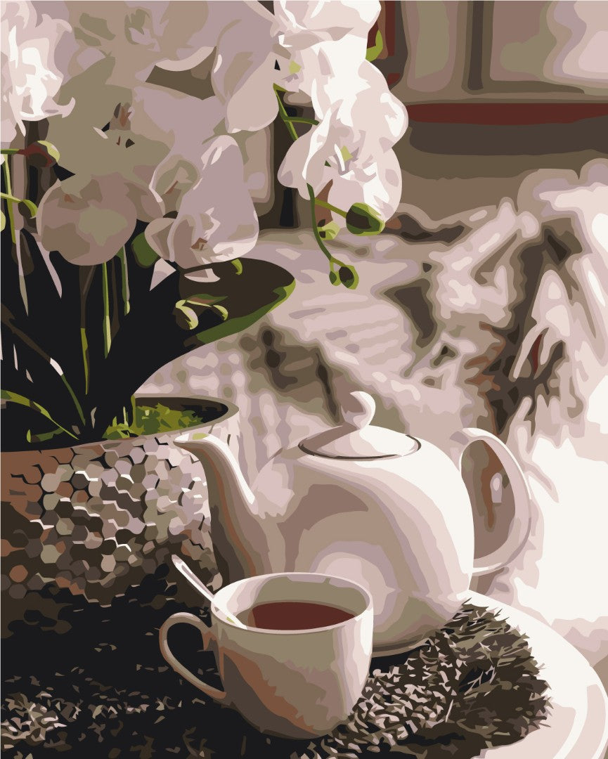 Painting by numbers Tea party in orchids (BS51831)