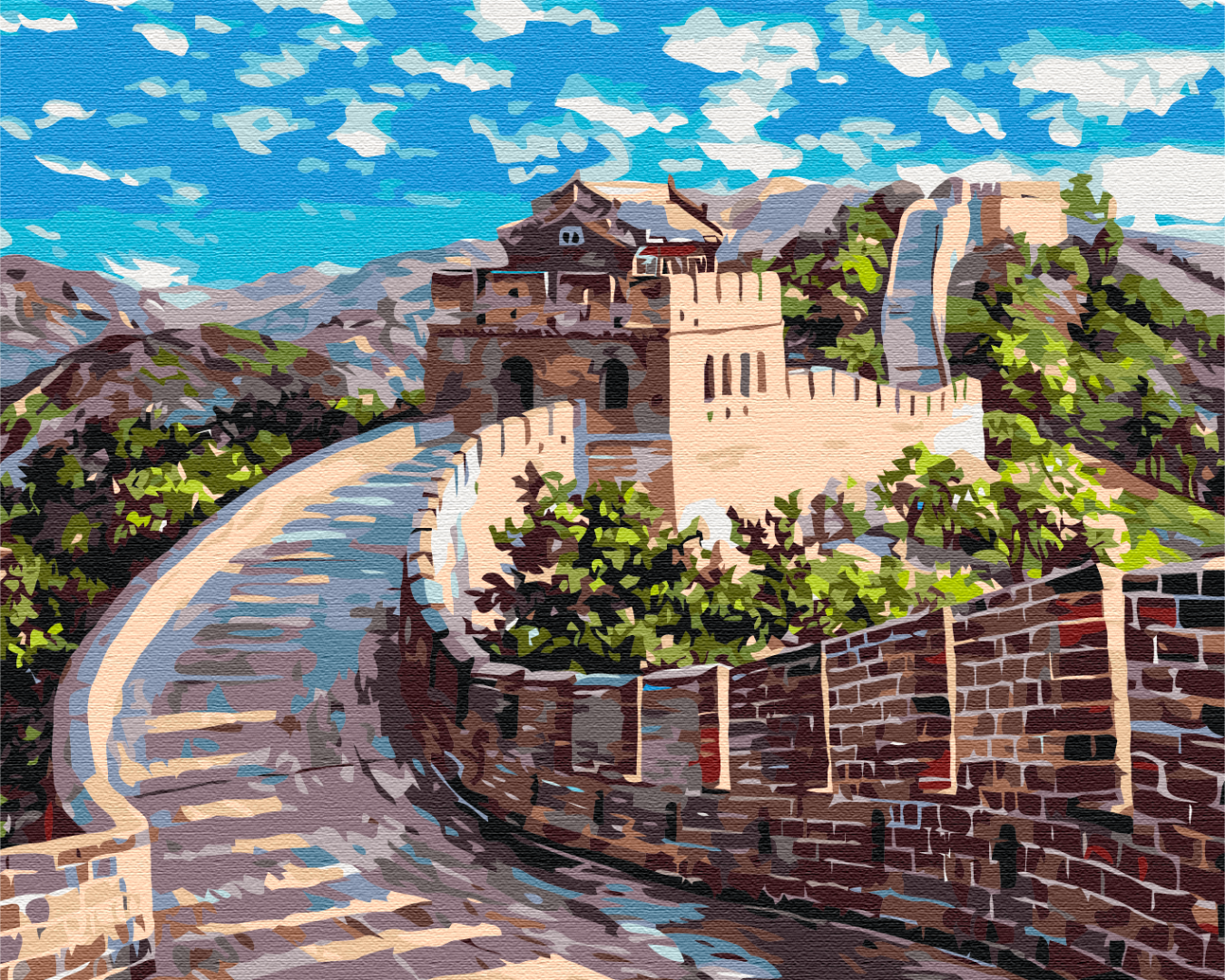 Painting by numbers Great Wall of China (BS51834)
