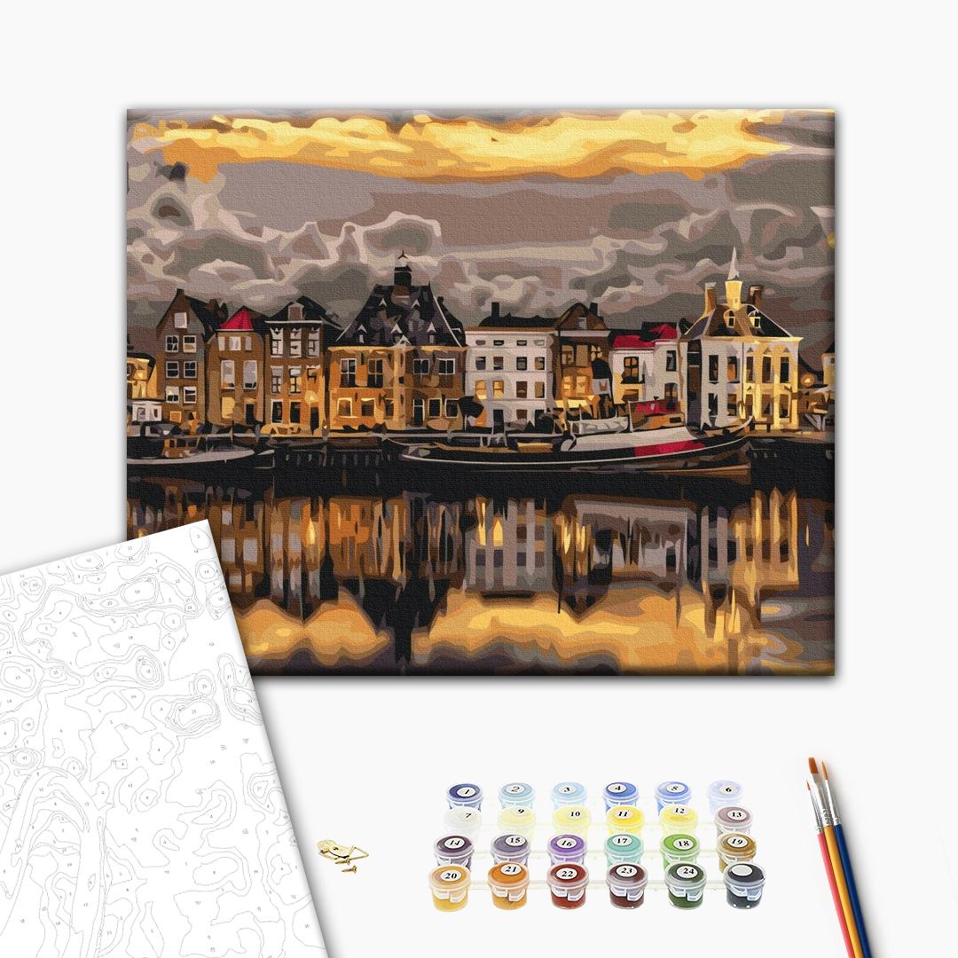 Painting by numbers Evening in Stockholm (BS24413)