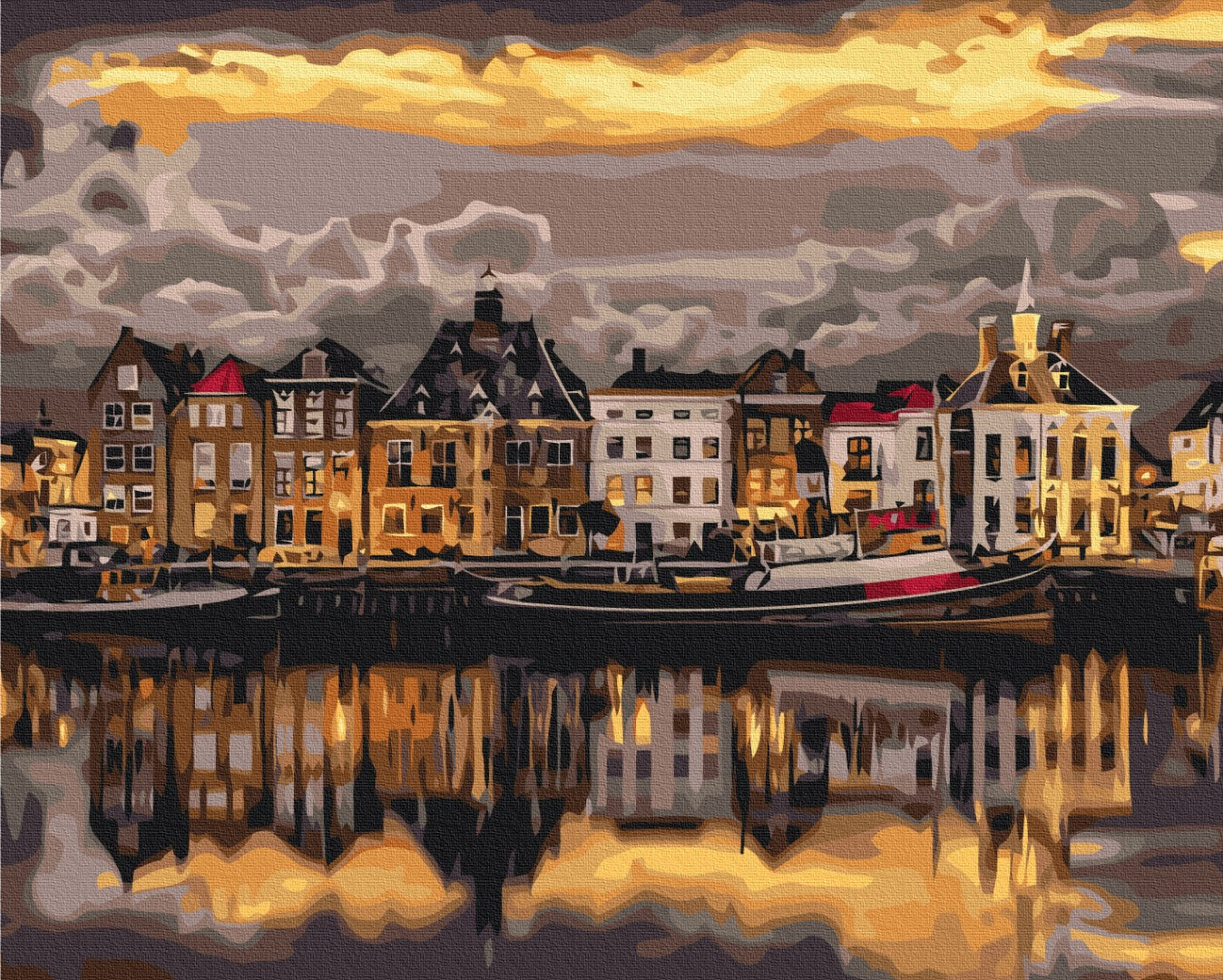Painting by numbers Evening in Stockholm (BS24413)