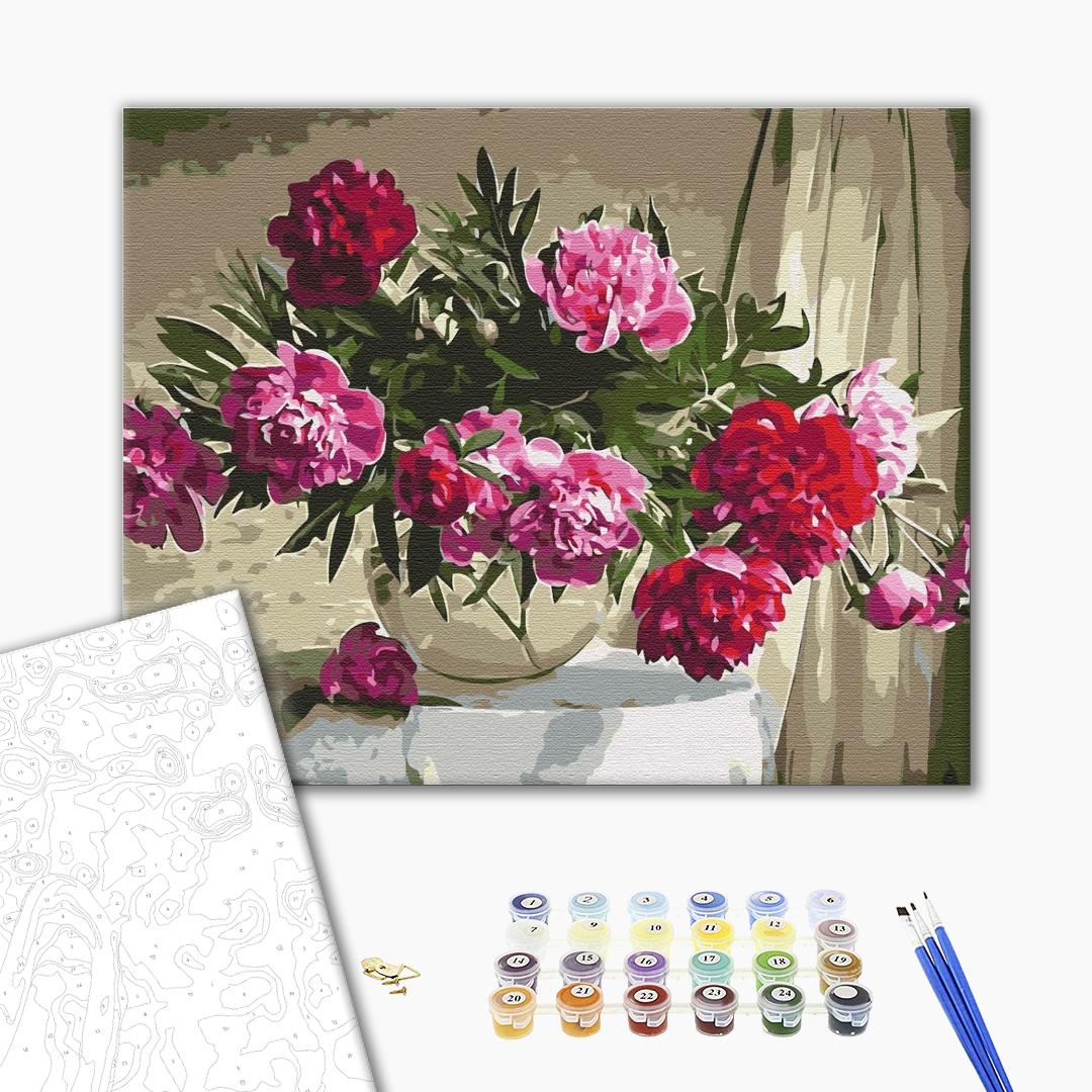 Painting by numbers Home peonies (BS51878)