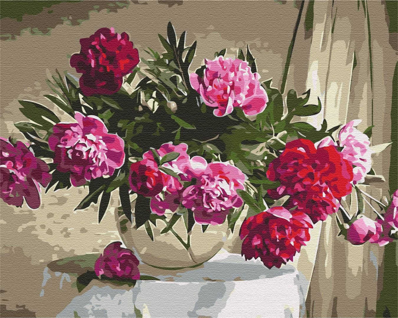 Painting by numbers Home peonies (BS51878)