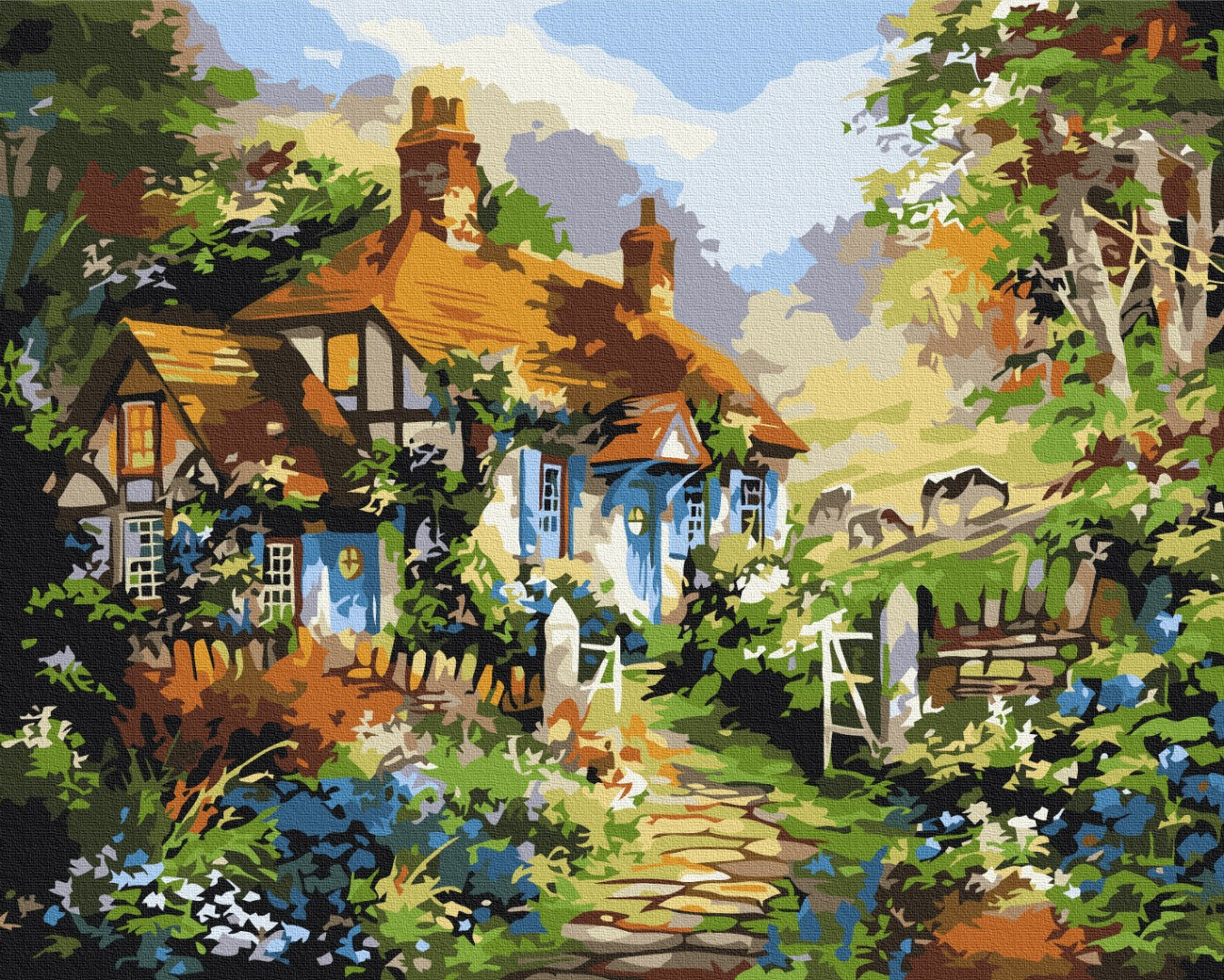 Painting by numbers Summer fairy house (BS51879)