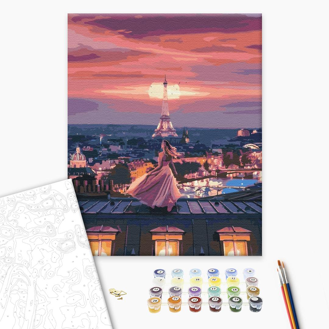 Painting by numbers Fantastic evening in Paris (BS51902)