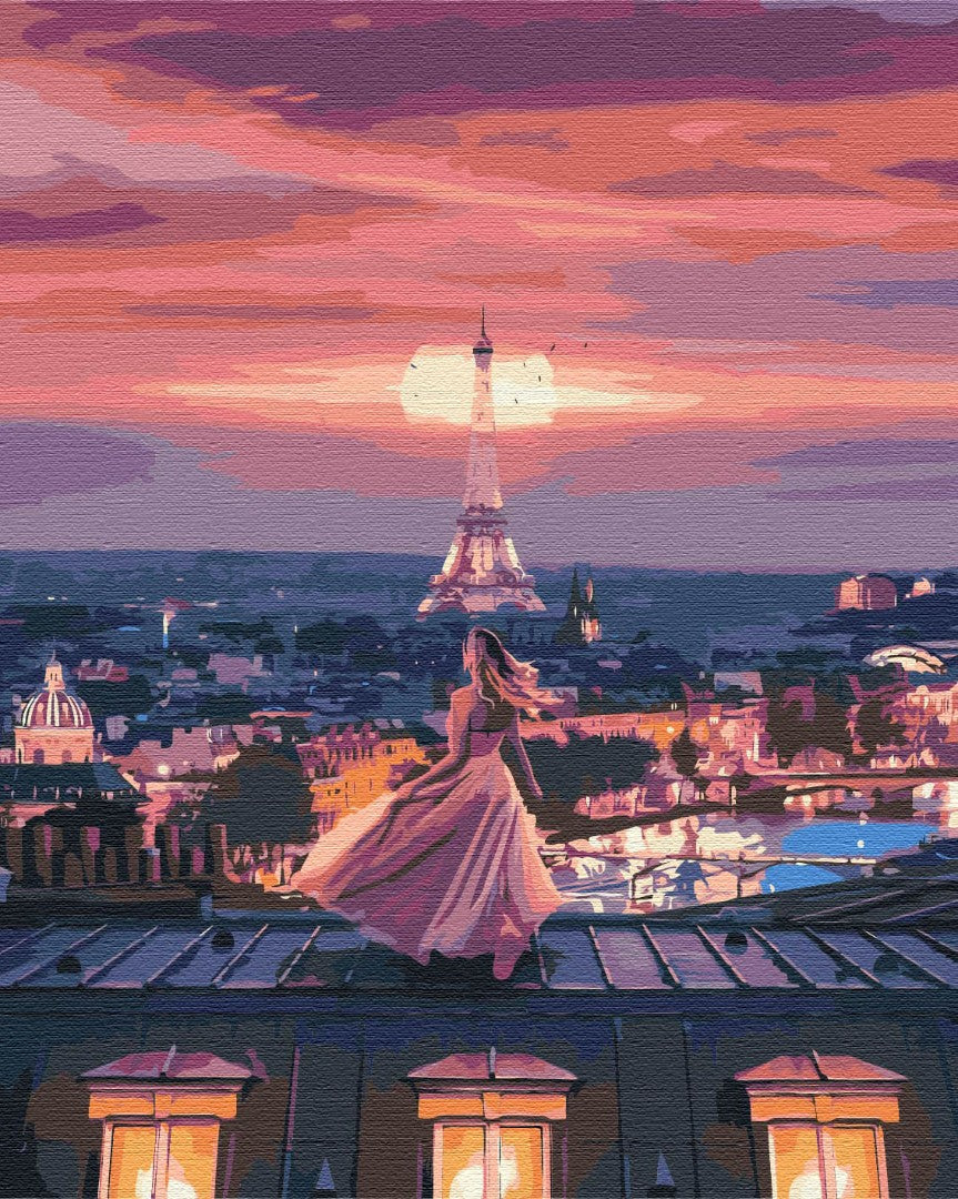 Painting by numbers Fantastic evening in Paris (BS51902)