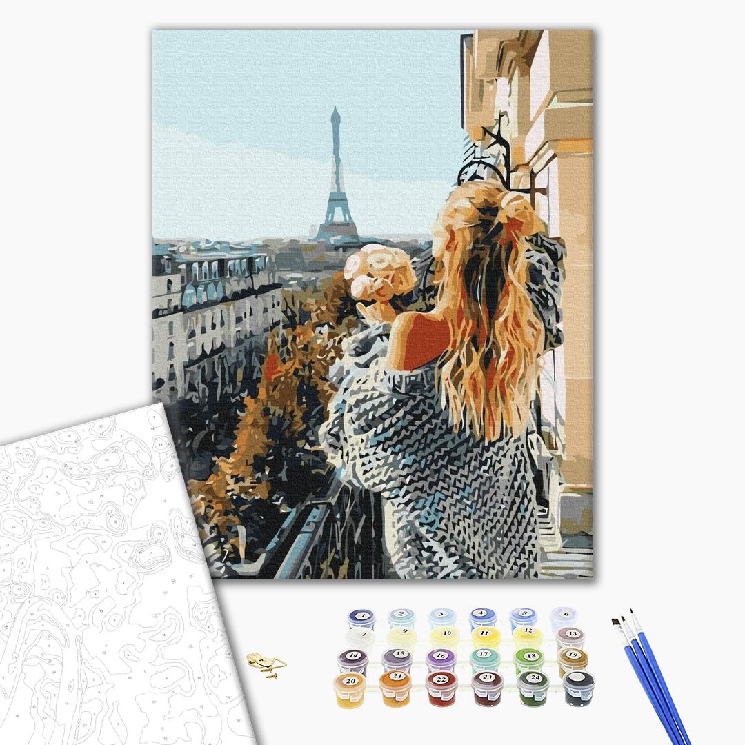 Painting by numbers Mademoiselle in Paris (BS52309)