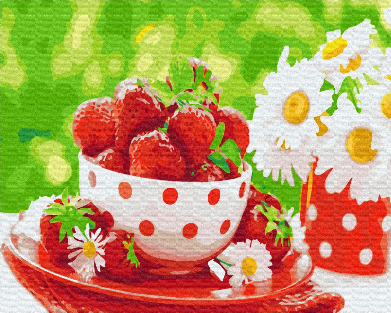 Painting by numbers Strawberry snack (BS31952)