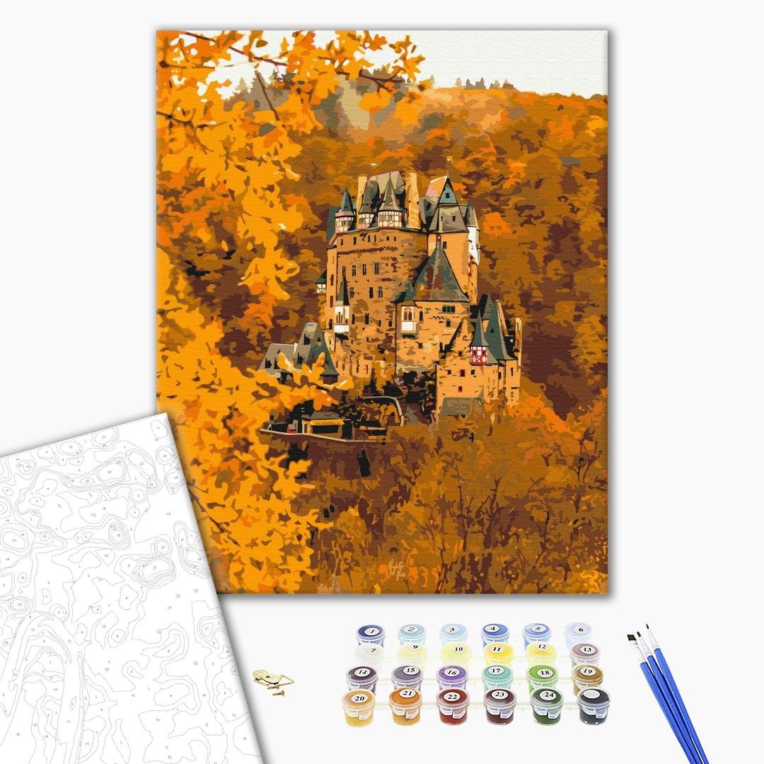 Painting by numbers Autumn castle Eltz (BS52372)
