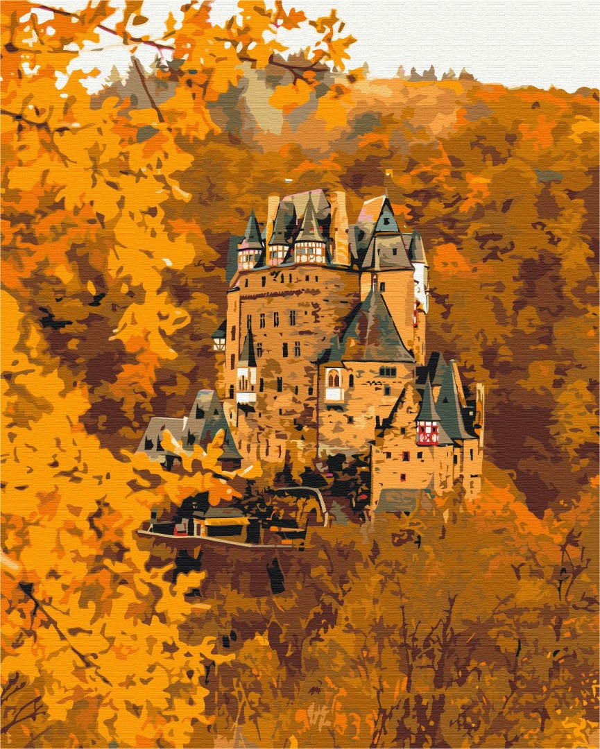 Painting by numbers Autumn castle Eltz (BS52372)